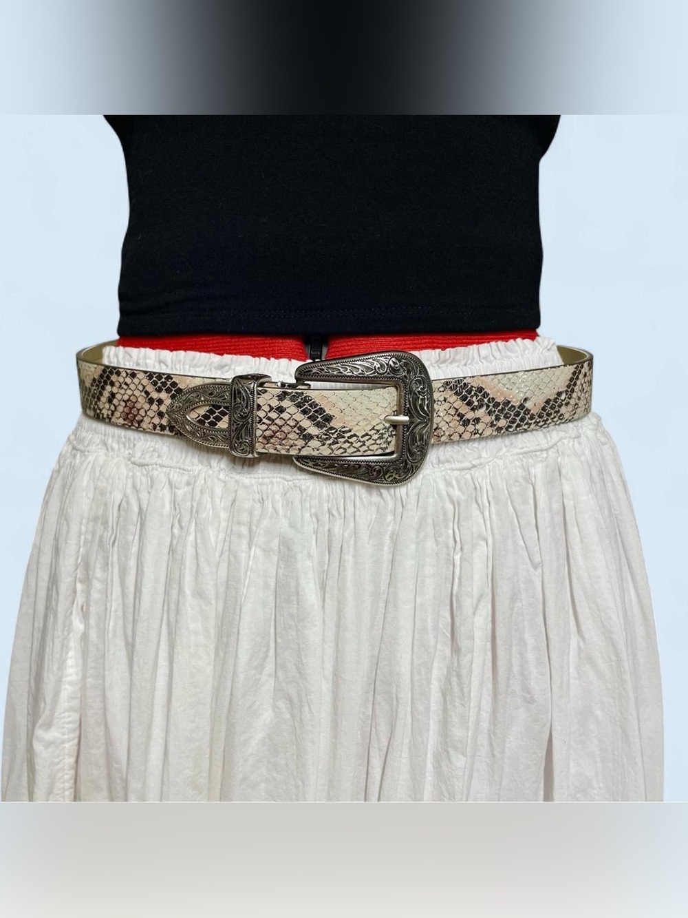 UO Snake Print Belt